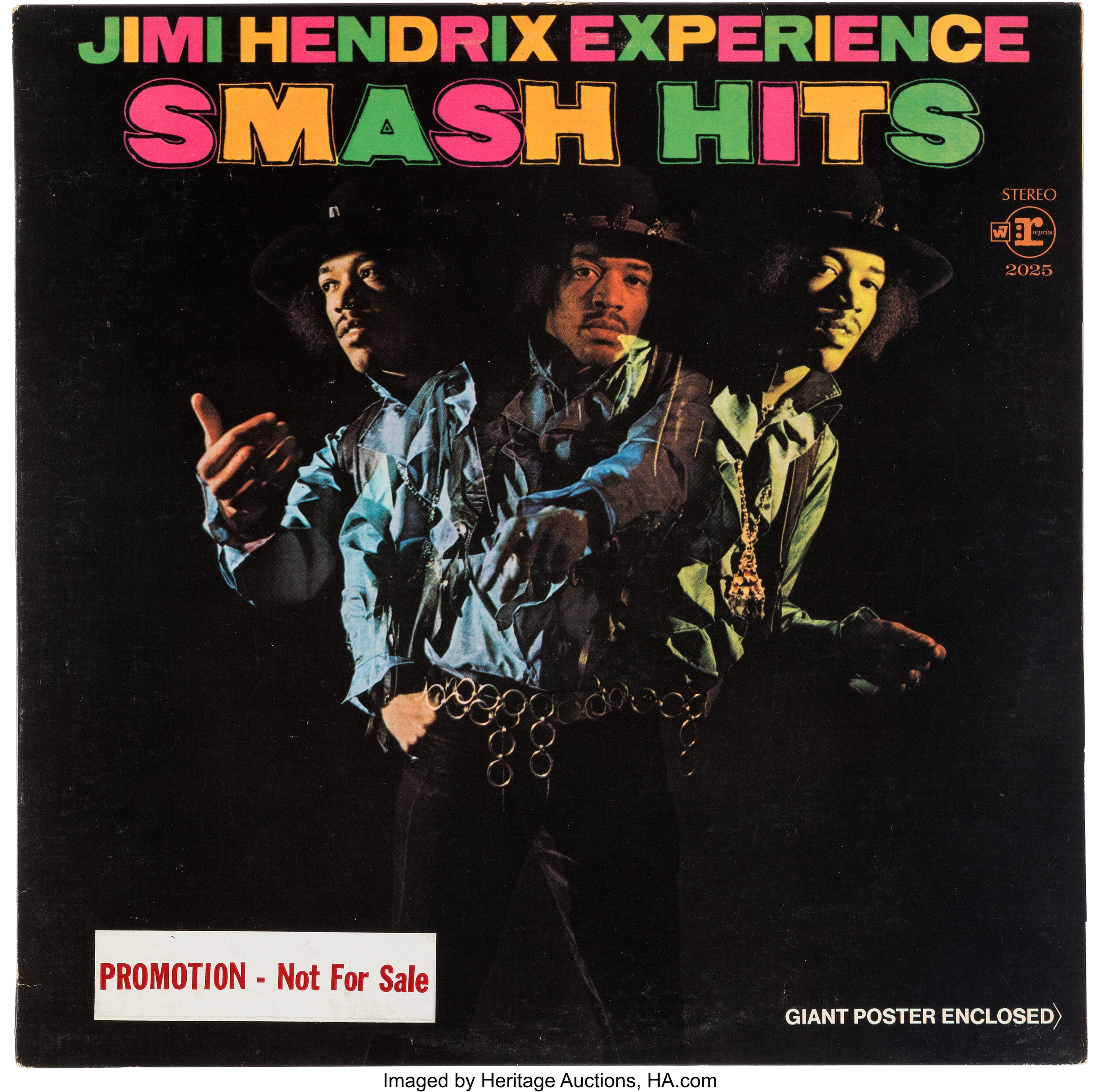Jimi Hendrix Experience Smash Hits Vinyl with poster promo album